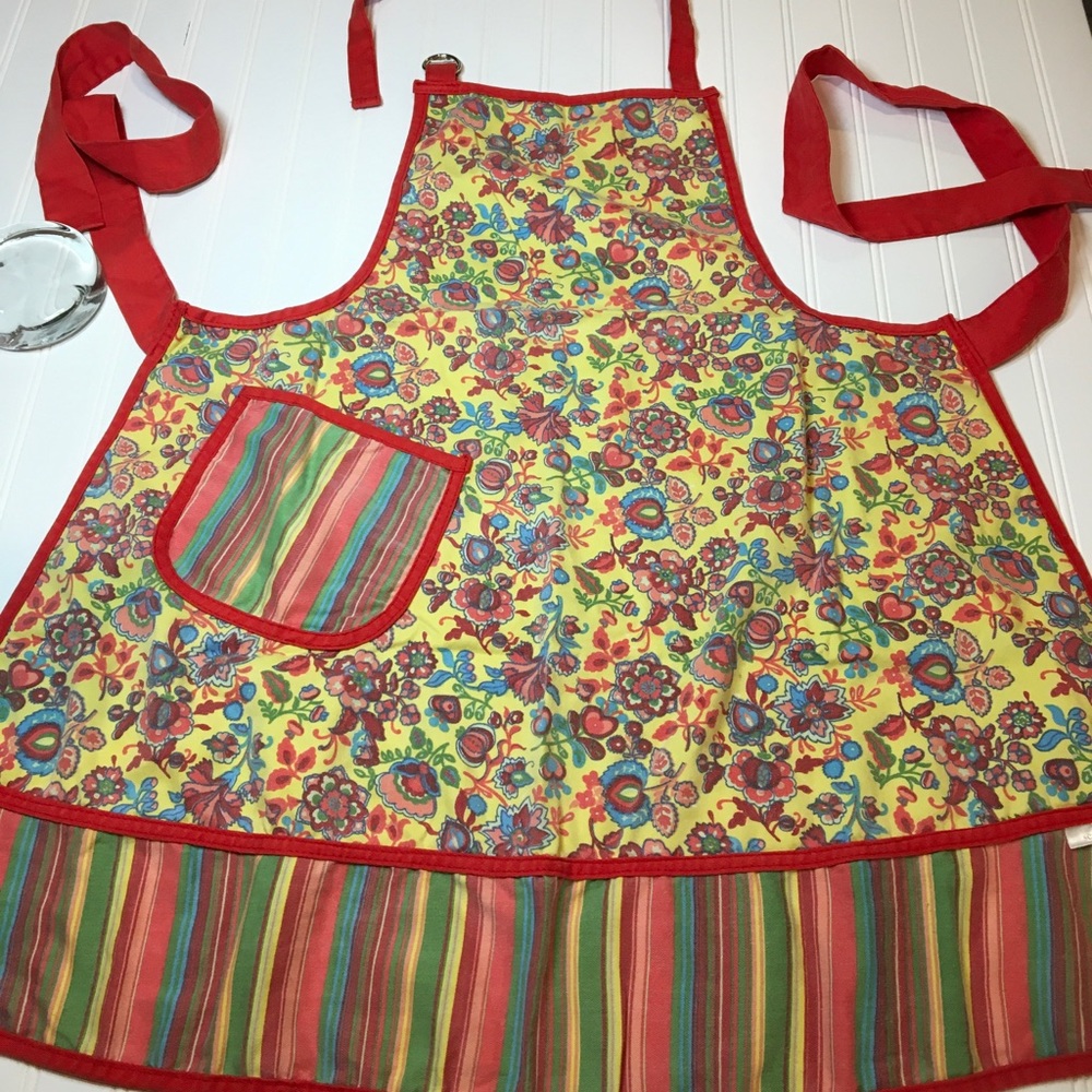 Floral & Stripes Sedafrance Apron